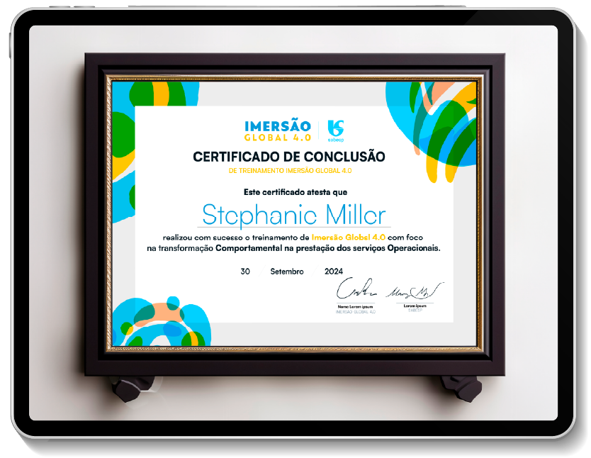 Certificado Sabesb